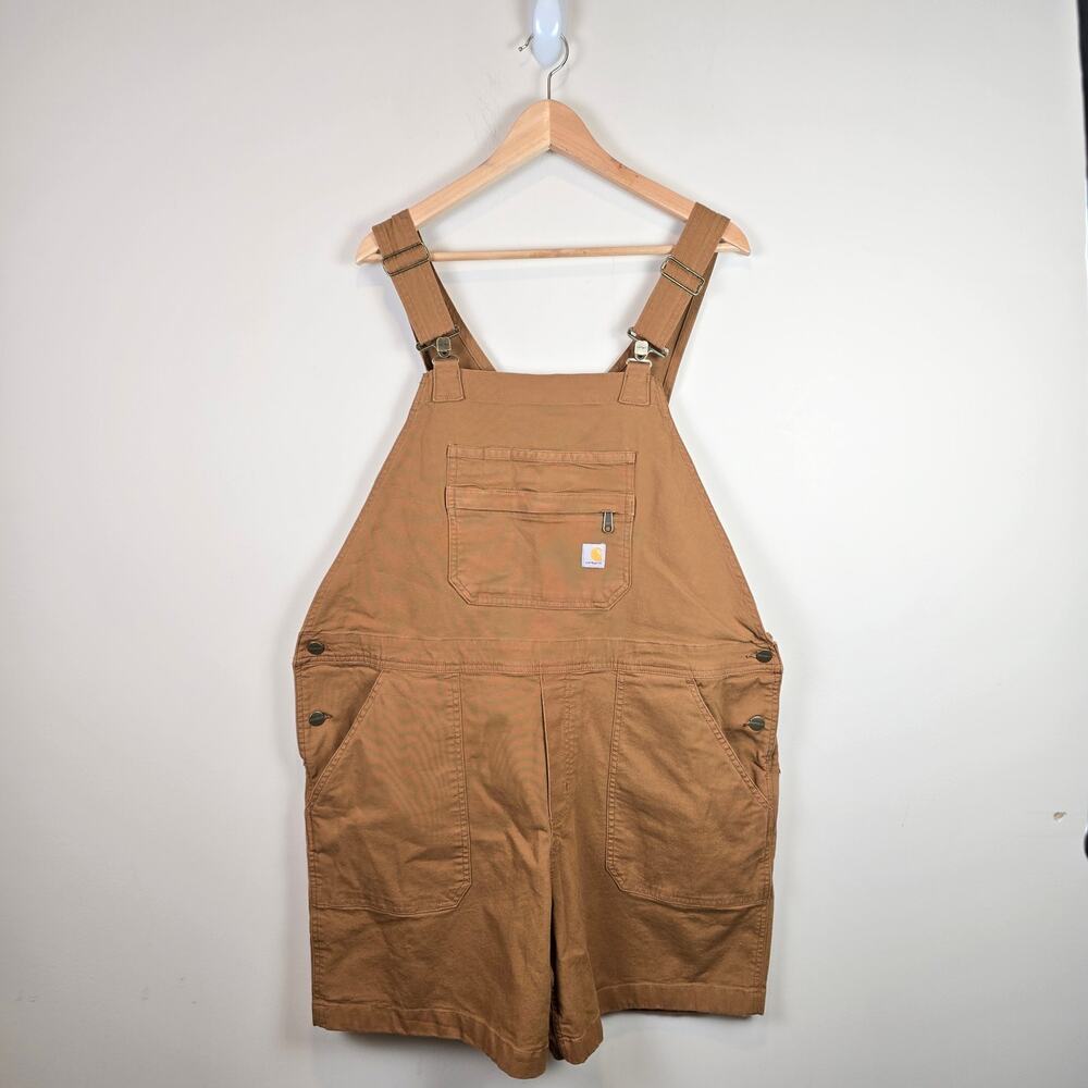 Carhartt Tan Short Overalls Romper